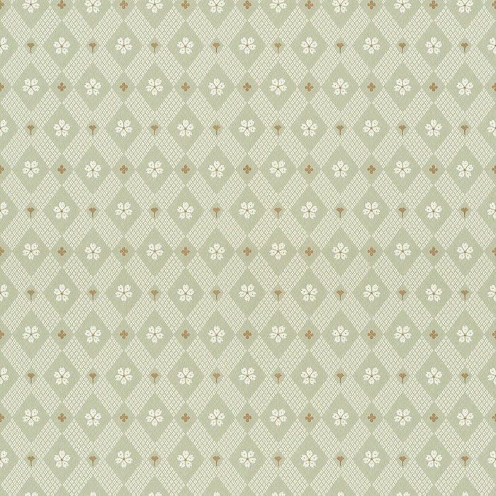 Sandberg Kimono Green Wallpaper Sample WSB00380238