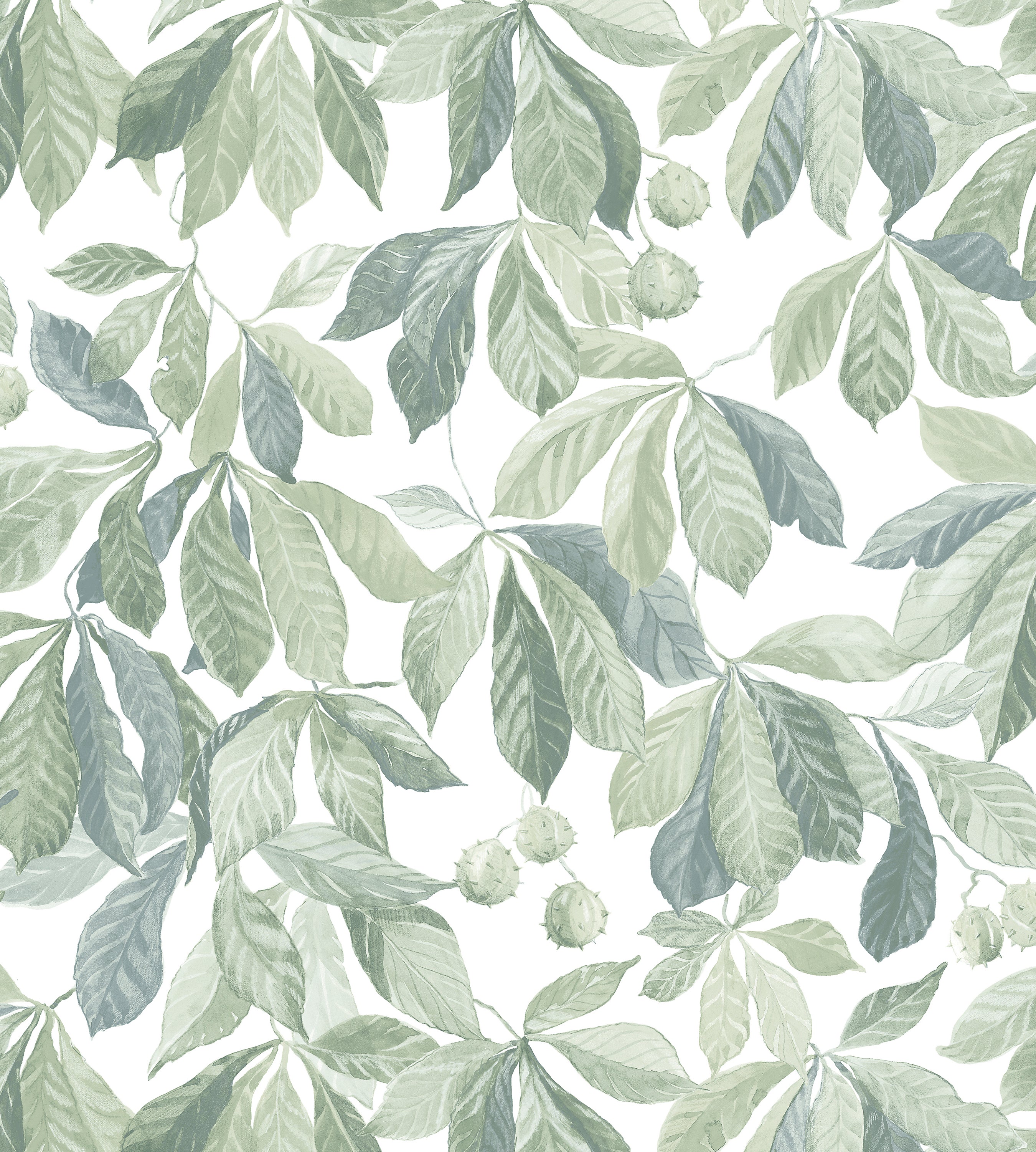 Sandberg Kersti Spring Green Wallcovering Sample WSB00441014