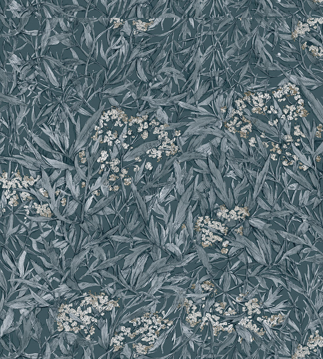 Sandberg Malin Indigo Blue Wallcovering Sample WSB00660225