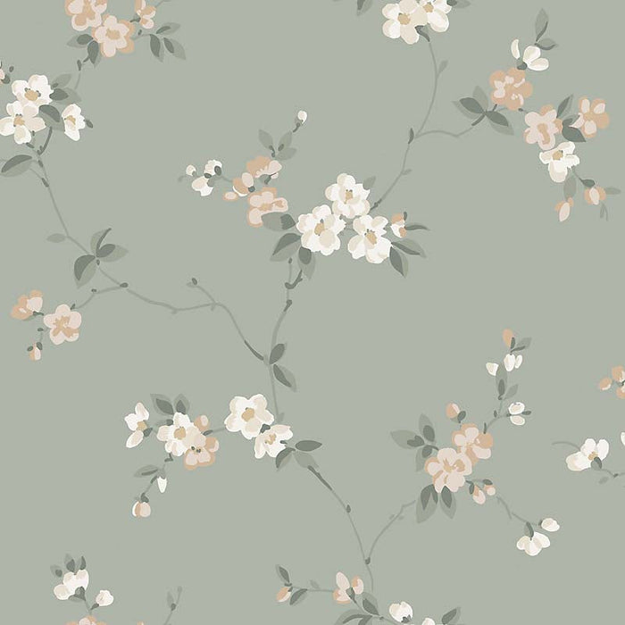 Sandberg Engla Sage Green Wallpaper Sample WSB 0088ENGLA