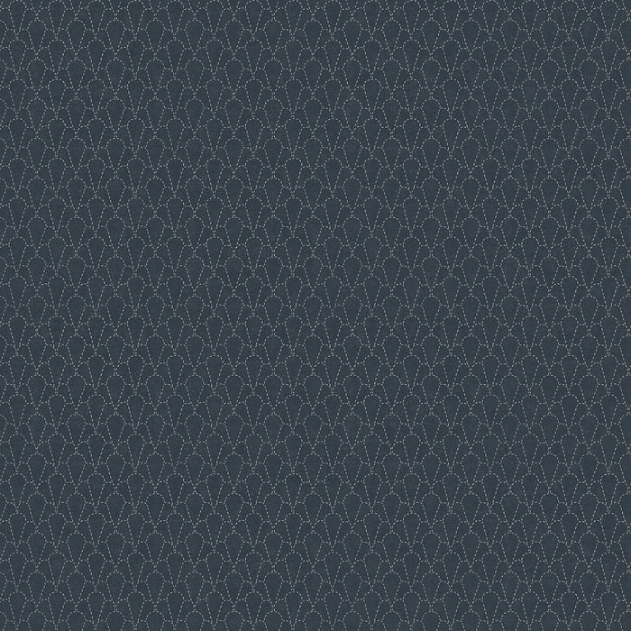 Sandberg Sashiko Dark Blue Wallpaper Sample WSB00960237