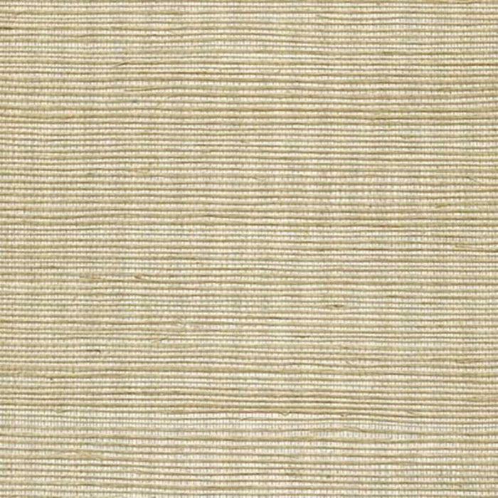 Winfield Thybony Metallic Sisal Silvery Beige Wallpaper Sample WSS4510.WT.0