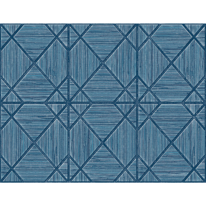 Winfield Thybony Midway Ave Indigo Wallpaper Sample WTK20602.WT.0