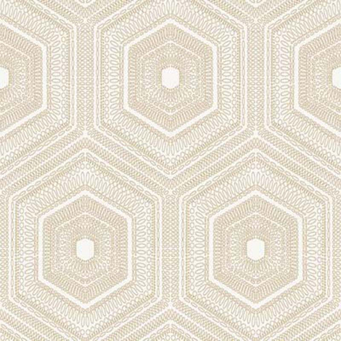 Winfield Thybony Concentric Groove Champagne Wallpaper Sample WTP4035.WT.0