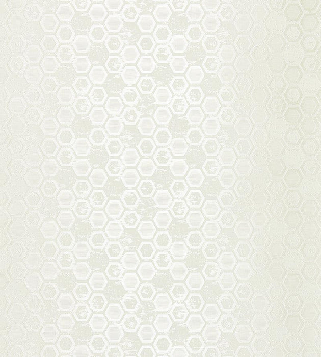 Scalamandre Hexagon Inspiration Ivory Wallpaper Sample WTT661420