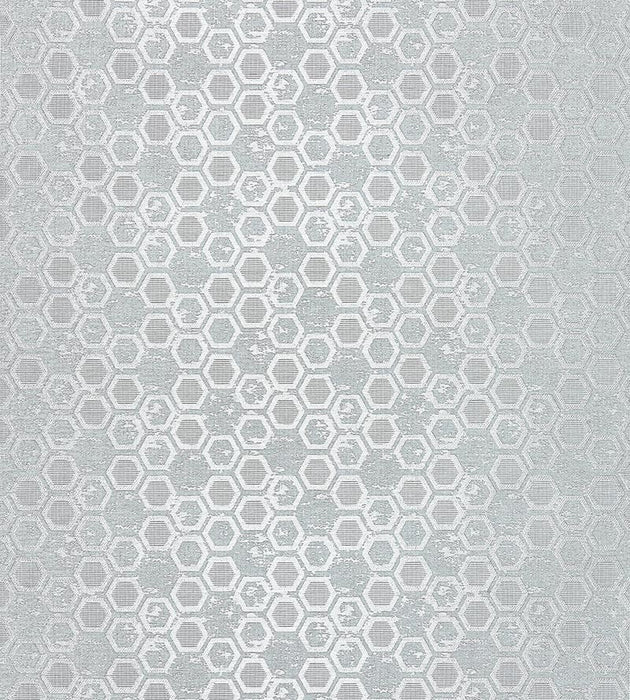 Scalamandre Hexagon Inspiration Glacier Wallpaper Sample WTT661426