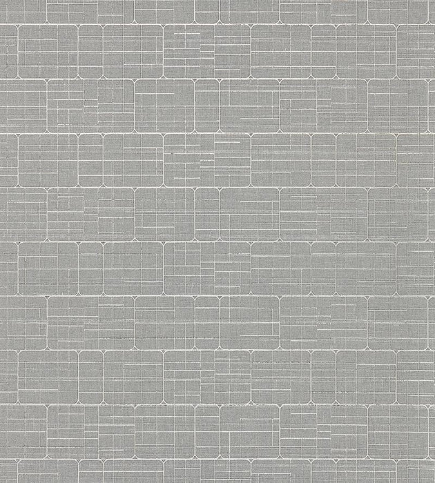 Scalamandre Mechanical Workmanship Gunmetal Wallpaper Sample WTT661515