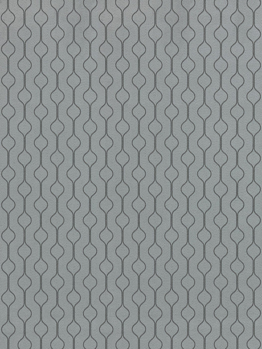 Scalamandre Belle Epoque Pewter Wallpaper Sample WTT661624