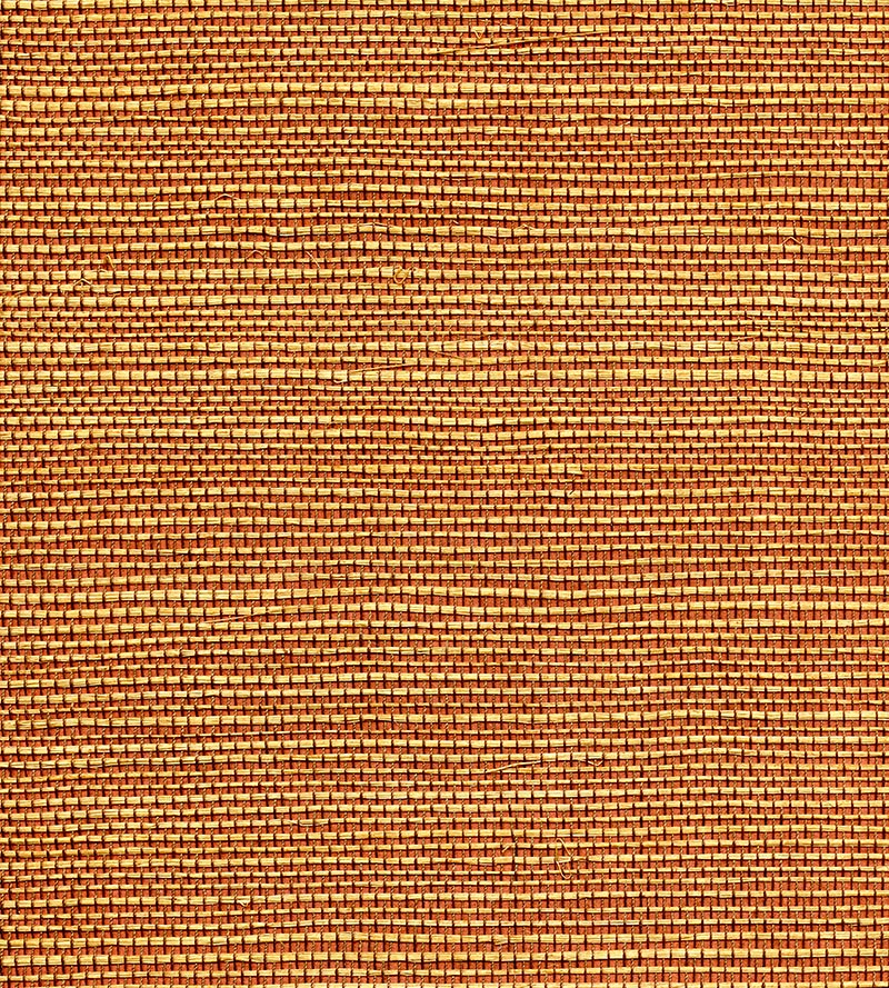 Scalamandre Organic Dual Tone Sisal Paprika Wallpaper WTWGT3904