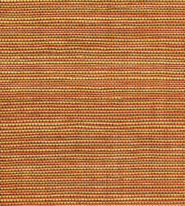 Scalamandre Organic Dual Tone Sisal Paprika Wallpaper WTWGT3904