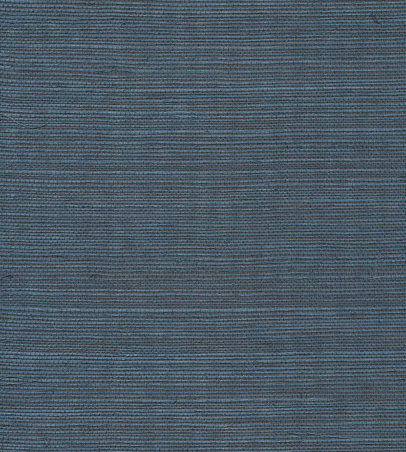 Scalamandre Organic Sisal Peacock Wallpaper Sample WTWGT3923