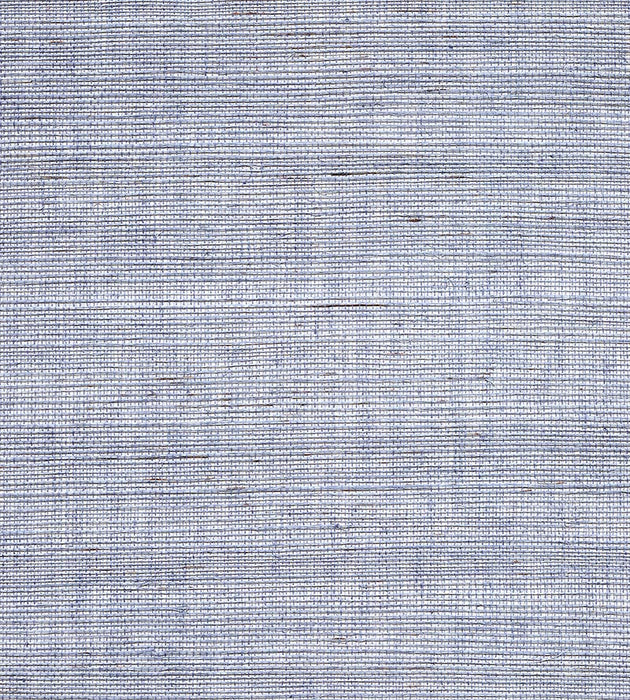 Scalamandre Organic Sisal Sea Blue Wallpaper Sample WTWGT3929