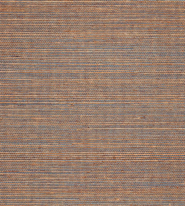 Scalamandre Organic Dual Tone Sisal Chestnut Wallpaper Sample WTWGT3981