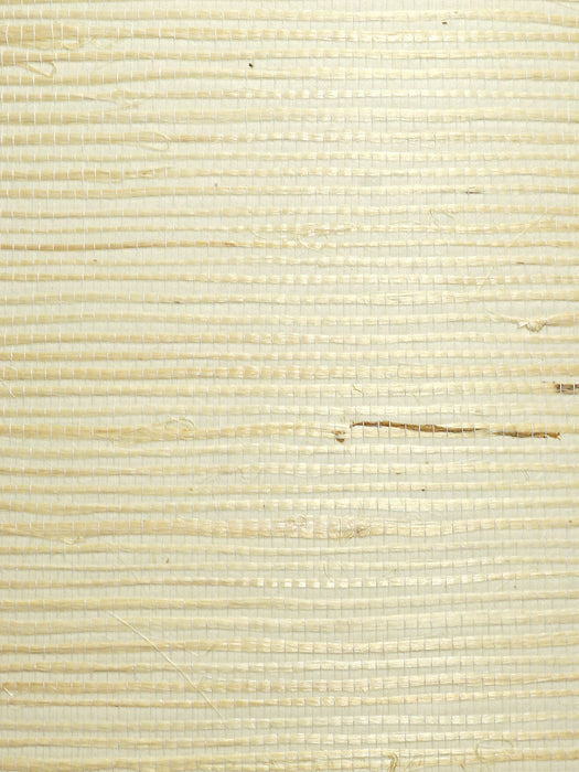 Scalamandre Natural Bleached Jute Ivory Wallpaper Sample WTWWL413