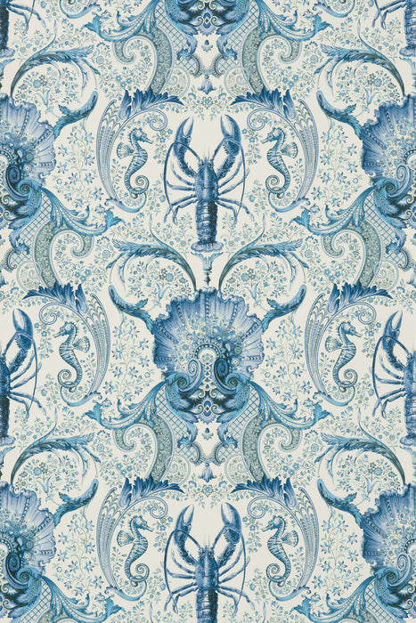 Pierre Frey Coquillages Et Crustaces Outremer Wallpaper FP582001