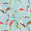 Pierre Frey Les Oiseaux Perches Bleu Ciel Wallpaper FP768001