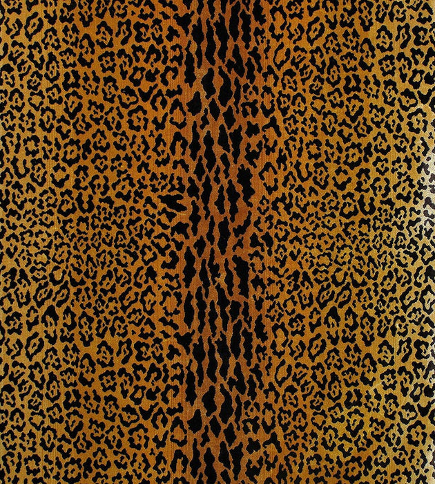 Old World Weavers Leopard Velvet Gold / Brown Fabric Y0 00010690