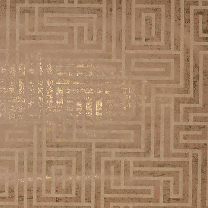 York A Maze Brown Wallpaper Y6220203