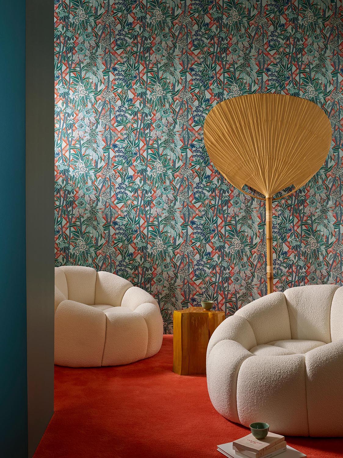 Pierre Frey Swahili Petit Turquoise Wallpaper FP539004