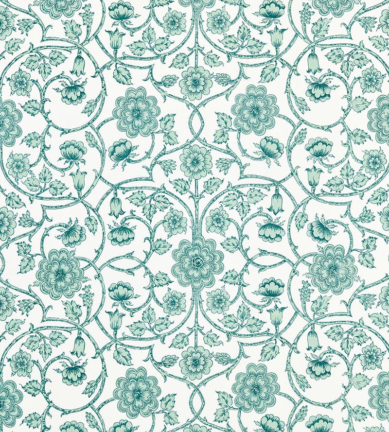 Old World Weavers Ornamental Gate Celadon Fabric Sample YD 00055736