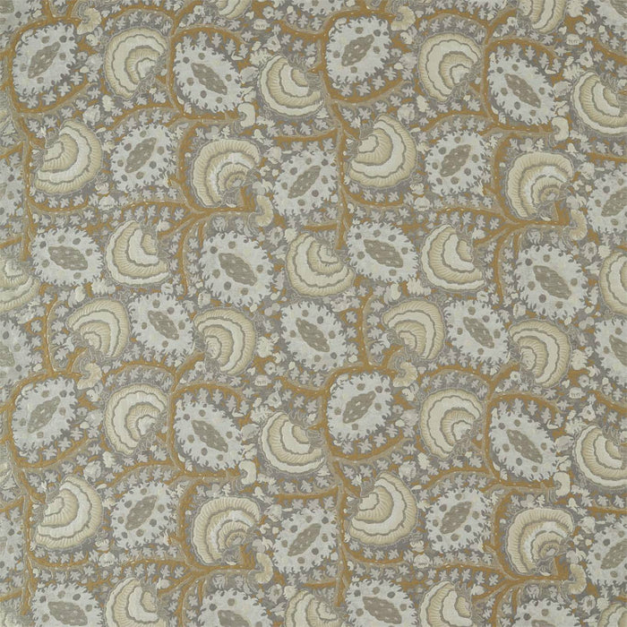 Zoffany Suzani Archive Weave Zinc 333087 Fabric Sample ZAQF333087