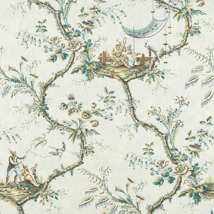 Zoffany Emperors Musician La Seine Fabric Sample ZART322752