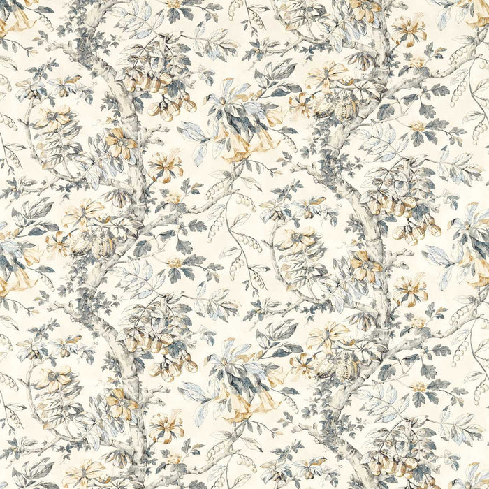 Zoffany Coromandel Print Empire Grey Fabric ZART322758