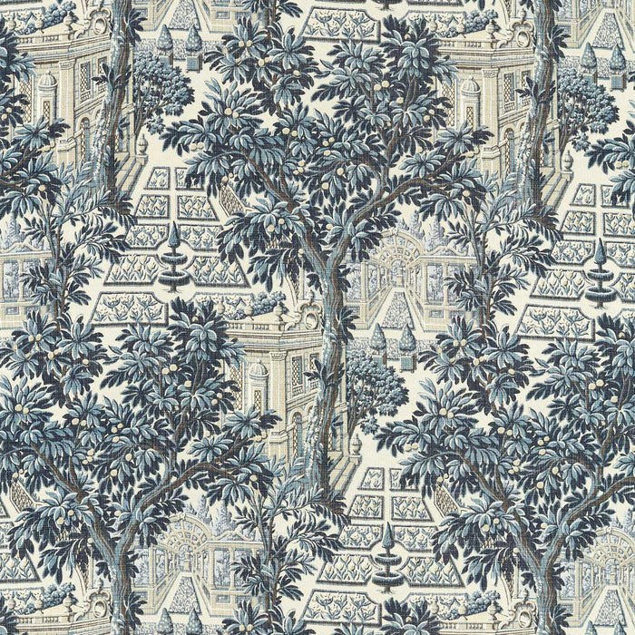 Zoffany Italian Garden Indigo Fabric Sample ZART322767