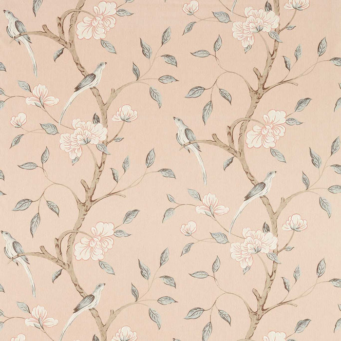 Zoffany Eleonora Print Tuscan Pink Fabric Sample ZART322770