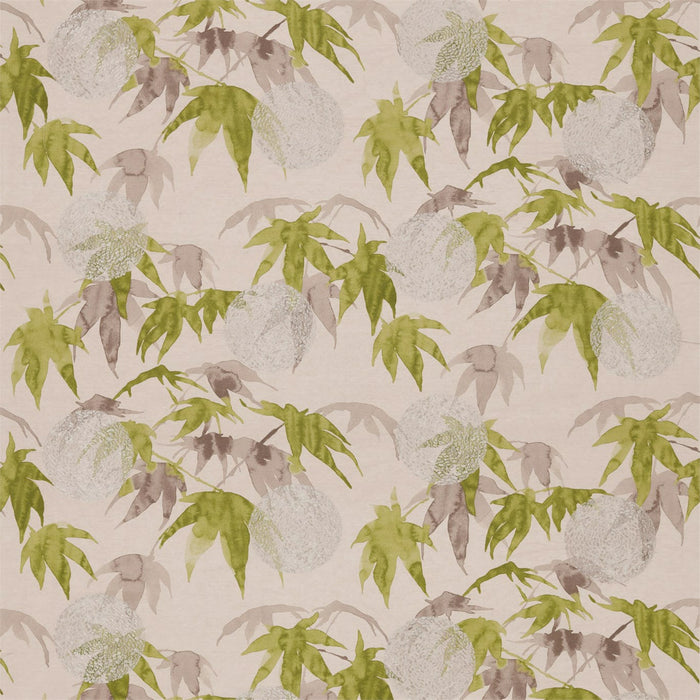 Zoffany Acer Platinum/Leaf 332441 Fabric Sample ZATM332441