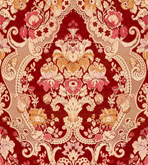 Old World Weavers Magnific Red Fabric ZA 00032558