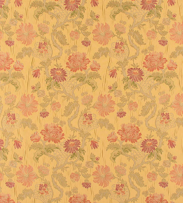 Old World Weavers Palazzo Pamphily Lampas Golden Spice Fabric Sample ZA 00526410