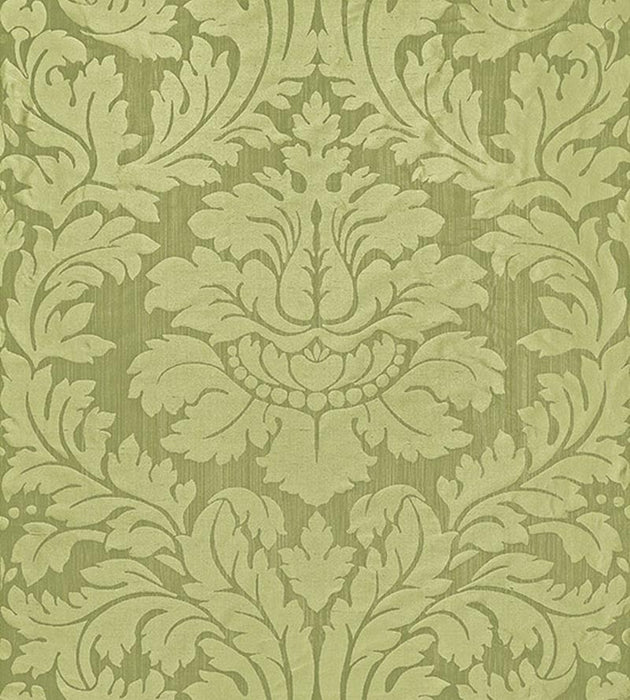 Old World Weavers Villa Regina Damask Pistachio Fabric Sample ZA 2163REGI