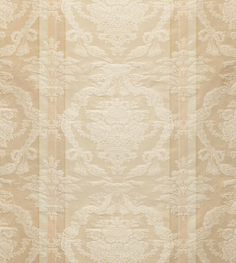 Old World Weavers Petrarca Stripe Champagne Fabric Sample ZA 2188PTRS