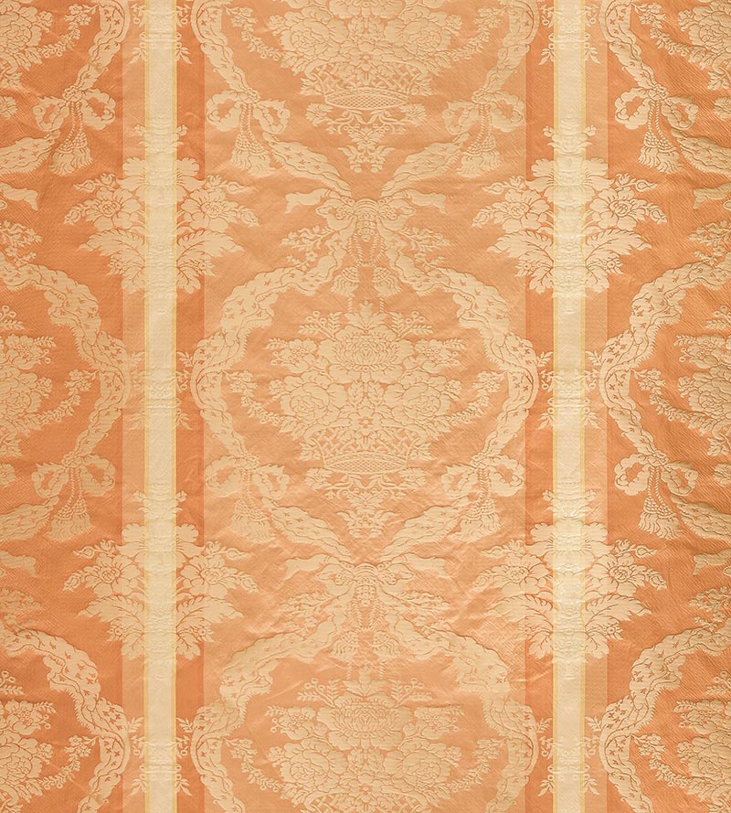 Old World Weavers Petrarca Stripe Peach Fabric Sample ZA 2190PTRS