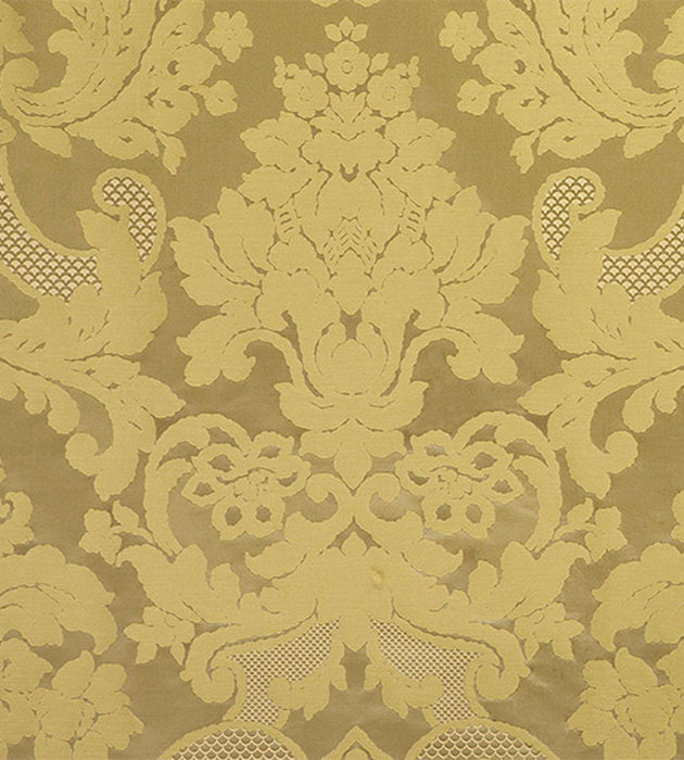 Old World Weavers Carlos Damask Gold Fabric Sample ZA 1778CALS