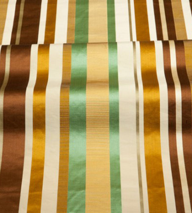 Old World Weavers Tosca Stripe Caramel Mint Fabric Sample ZA 4861TOSC