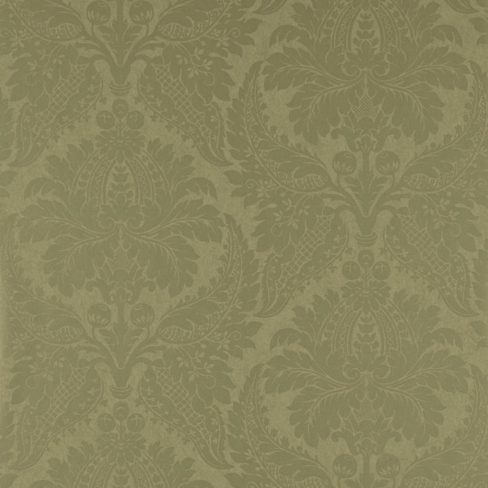 Zoffany Malmaison Damask Old Gold 311996 Wallpaper Sample ZCON311996