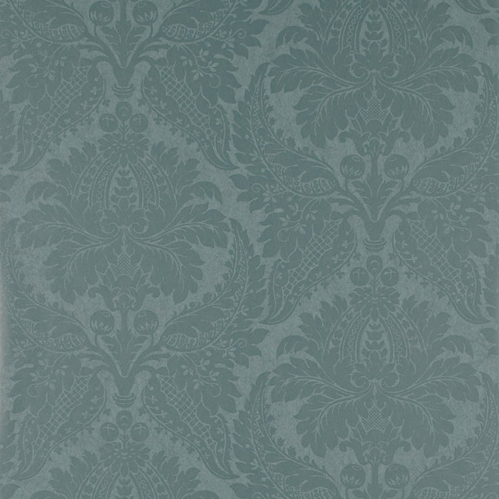 Zoffany Malmaison Damask Teal 311998 Wallpaper Sample ZCON311998