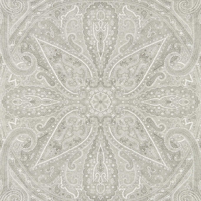 Zoffany Grand Paisley Silver 313019 Wallpaper Sample ZCOT313019