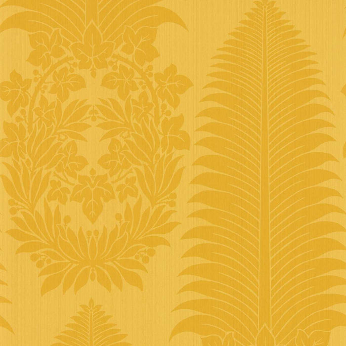 Zoffany Marsden`s Palm Damask Tigers Eye 313022 Wallpaper Sample ZCOT313022