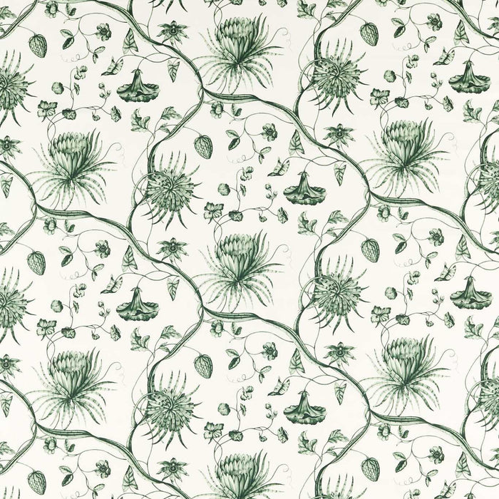 Zoffany Phaedra Toile Huntsmans Green 322740 Fabric Sample ZCOT322740