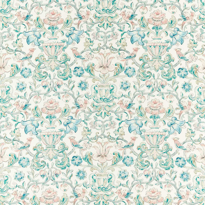 Zoffany Pompadour Print Mineral 322742 Fabric Sample ZCOT322742