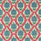 Zoffany Anar Trellis Serpentine/Crimson 333294 Fabric Sample ZCOT333294