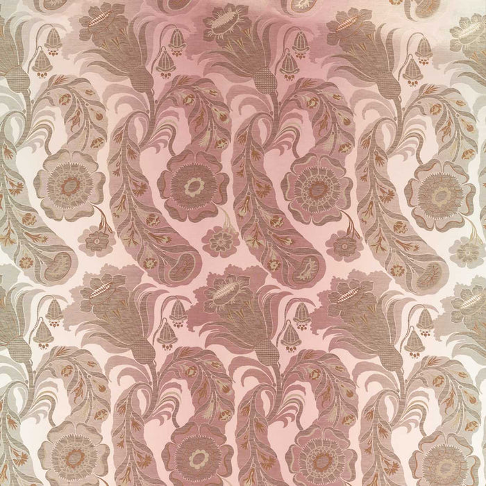 Zoffany Sezincote Damask Tuscan Pink 333299 Fabric Sample ZCOT333299