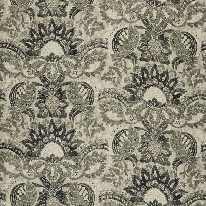 Zoffany Pomegranate Print Gargoyle/Bone Black 322692 Fabric Sample ZDAF322692