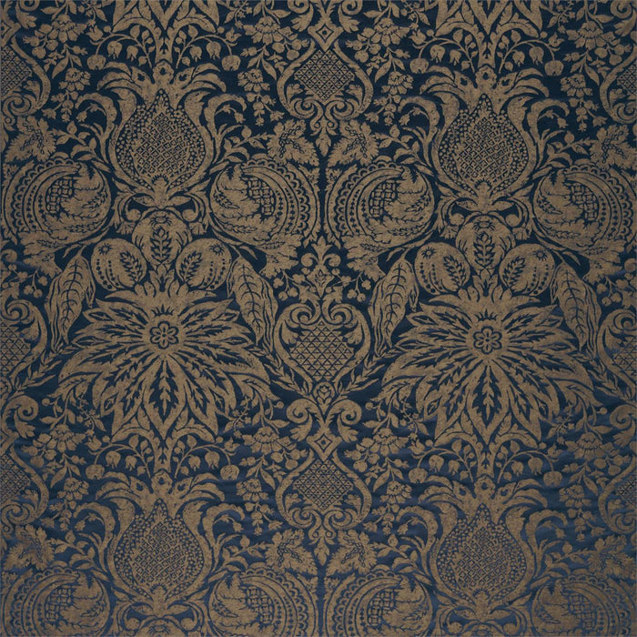 Zoffany Mitford Weave Prussian Copper 333100 Fabric Sample ZDAF333100