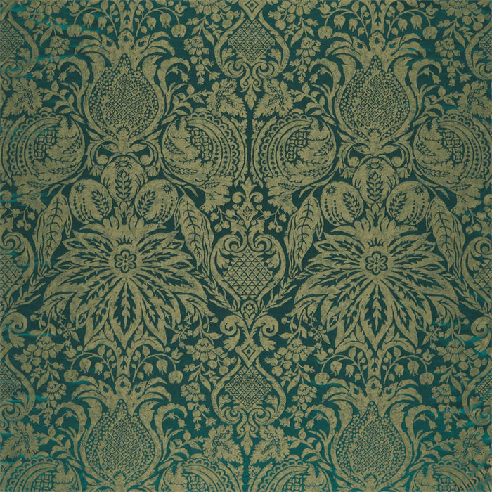 Zoffany Mitford Weave Malachite 333101 Fabric Sample ZDAF333101