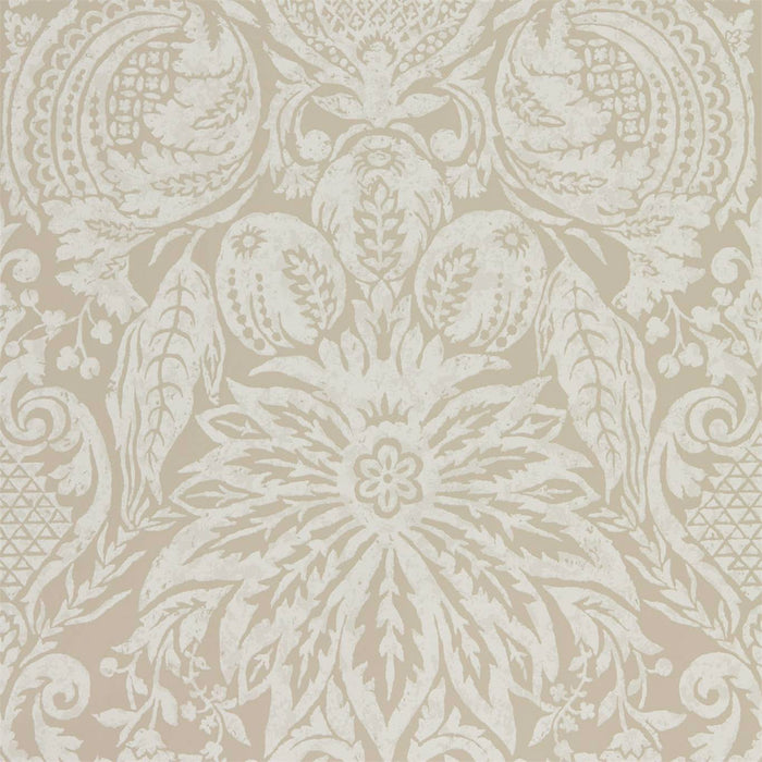 Zoffany Mitford Damask Stone 312878 Wallpaper Sample ZDAR312878