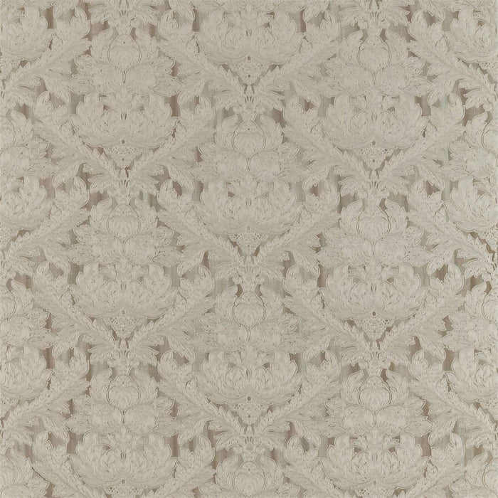 Zoffany Heiress Damask Stone 332971 Fabric Sample ZDAR332971